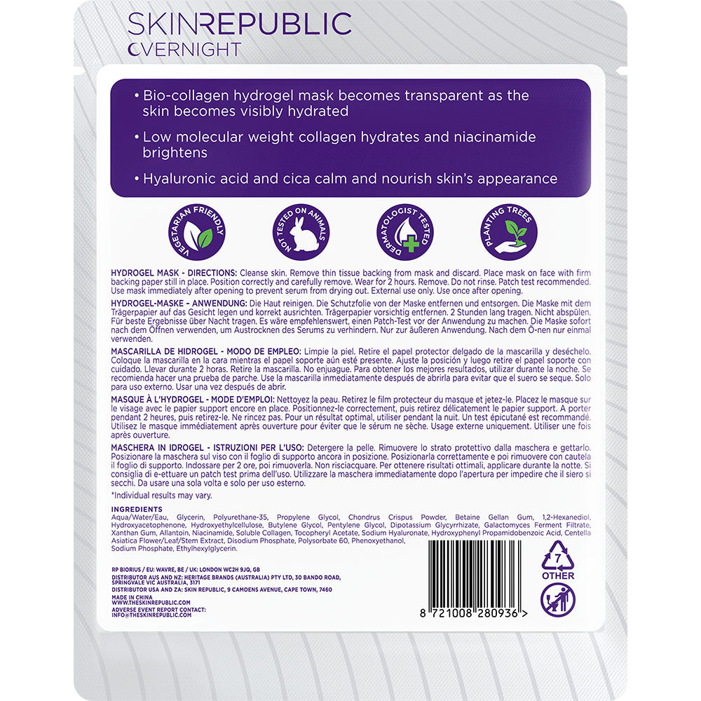 Bio-Collagen Overnight Hydrogel Mask
