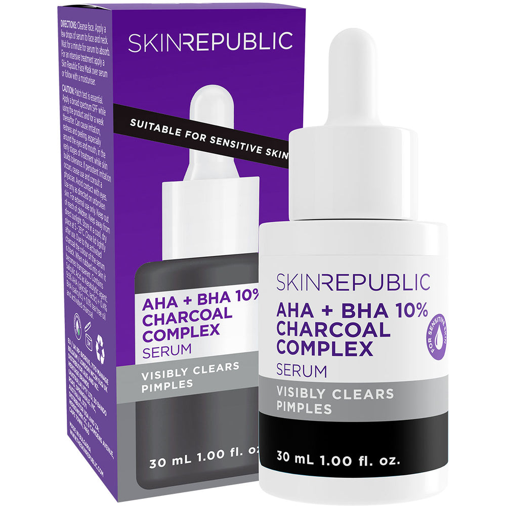 AHA + BHA 10% Charcoal Complex Serum - Skin Republic South Africa