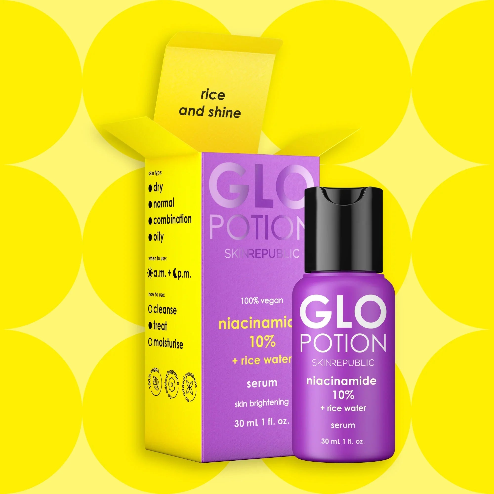 GloPotion niacinamide 10% + rice water serum