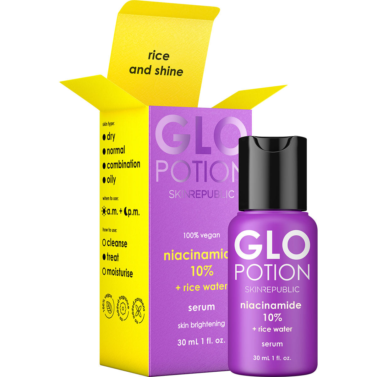 GloPotion niacinamide 10% + rice water serum