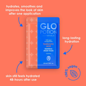 GloPotion hyaluronic acid bamboo sheet mask