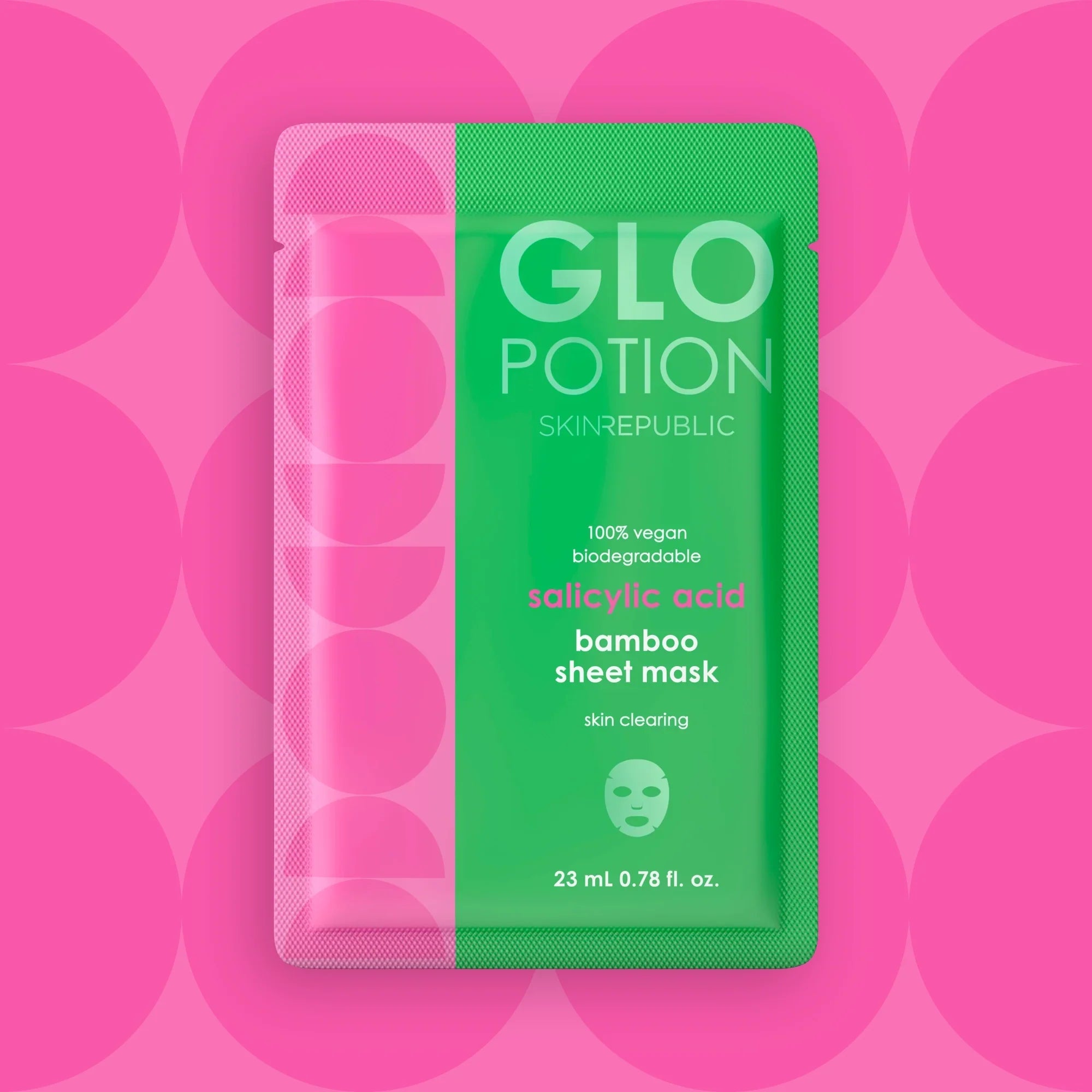 GloPotion salicylic acid bamboo sheet mask