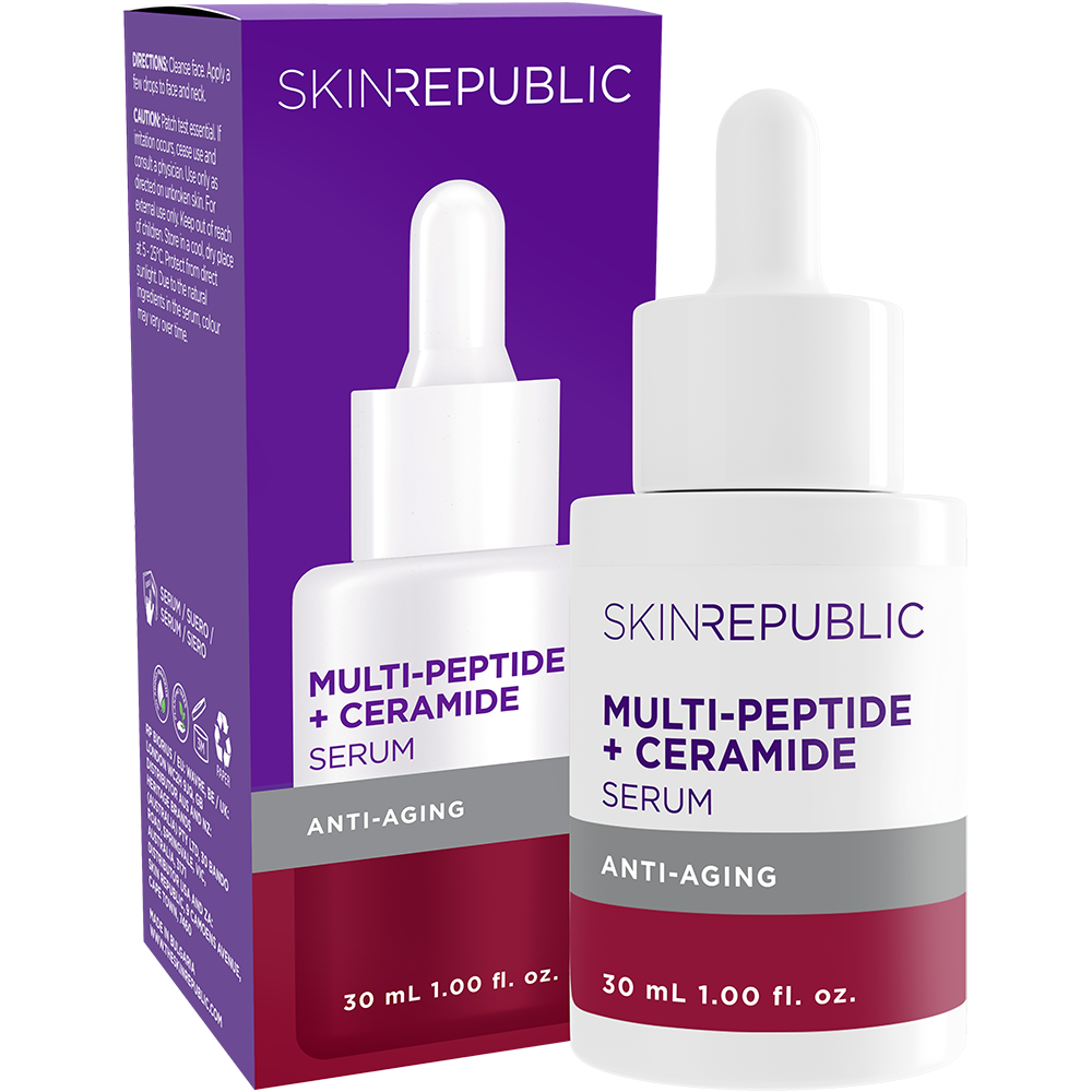 Skin Republic Multi-Peptide + Ceramide Serum 30ml — firms skin and strengthens barrier