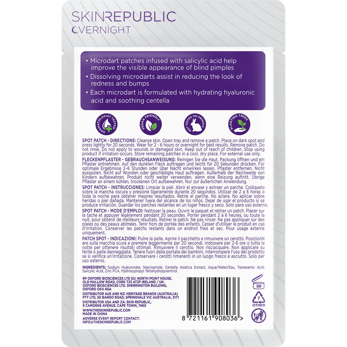 Microdart Spot Clear Patches (9 Patches)