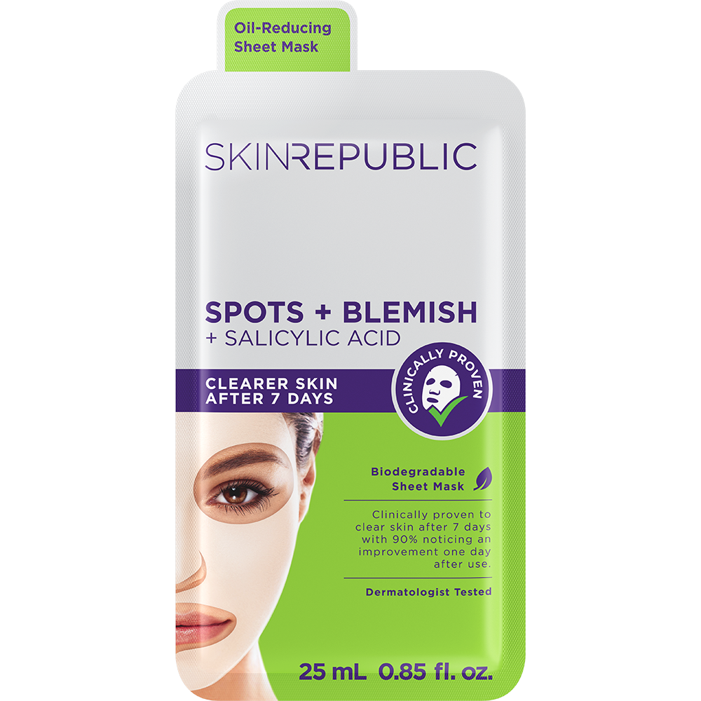 Spots + Blemish + Salicylic Acid Face Mask Sheet