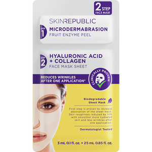 2 Step Hyaluronic Acid + Collagen Face Mask
