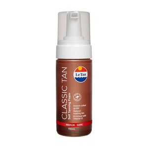 Le Tan Classic Tan Self Tanning Foam Medium/Dark 180ml