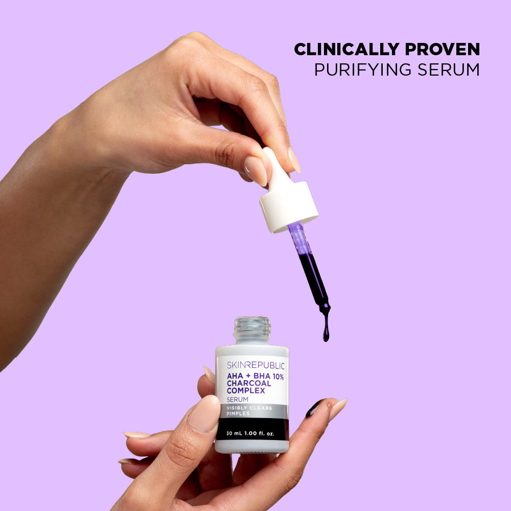 AHA + BHA 10% Charcoal Complex Serum