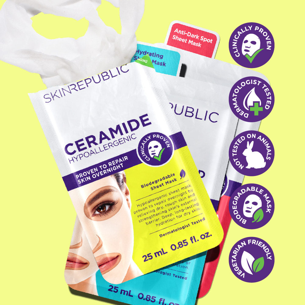 Ceramide Hypoallergenic Face Mask Sheet