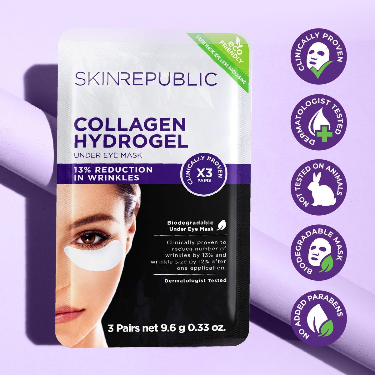 Collagen Hydrogel Under Eye Mask (3 Pairs)