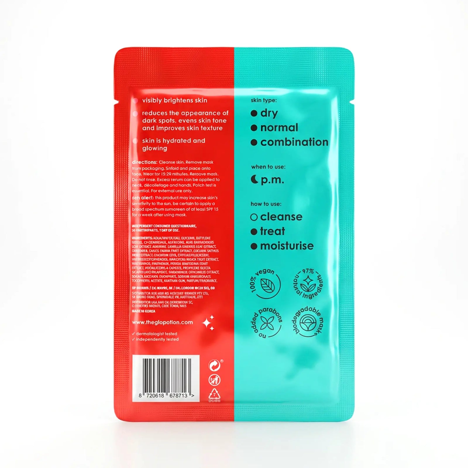 GloPotion vitamin C bamboo sheet mask