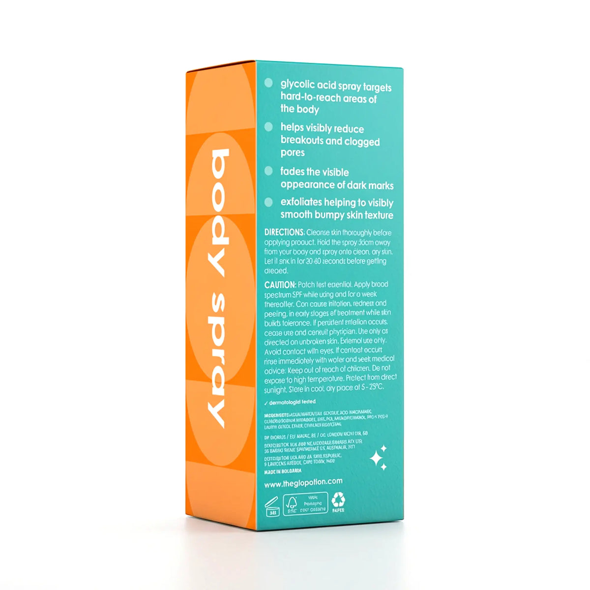 GloPotion Glycolic Acid 5% + Niacinamide 5% + Zinc Body Spray