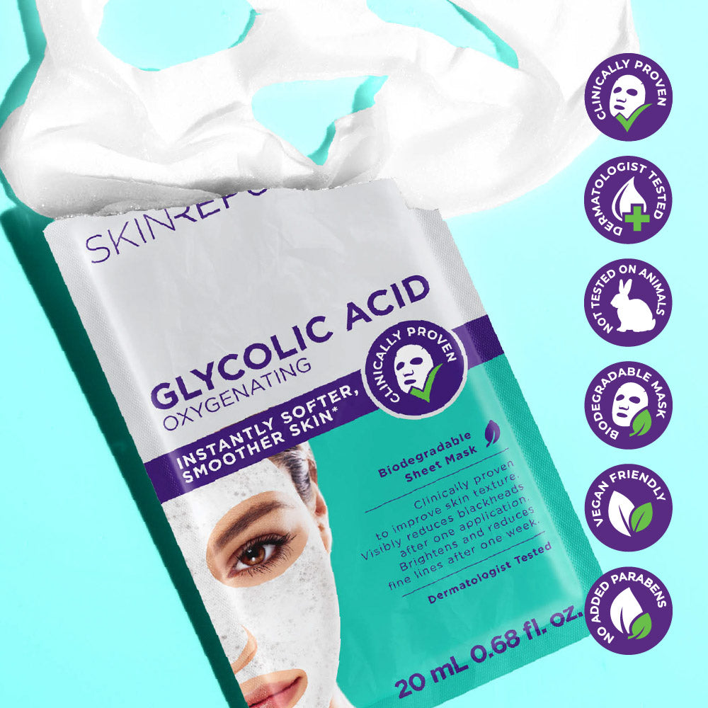 Glycolic Acid Oxygenating Face Mask Sheet