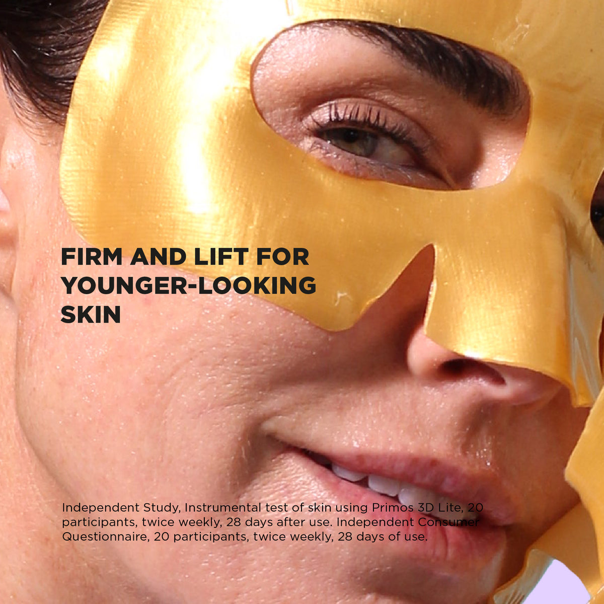 Gold Hydrogel Face Mask