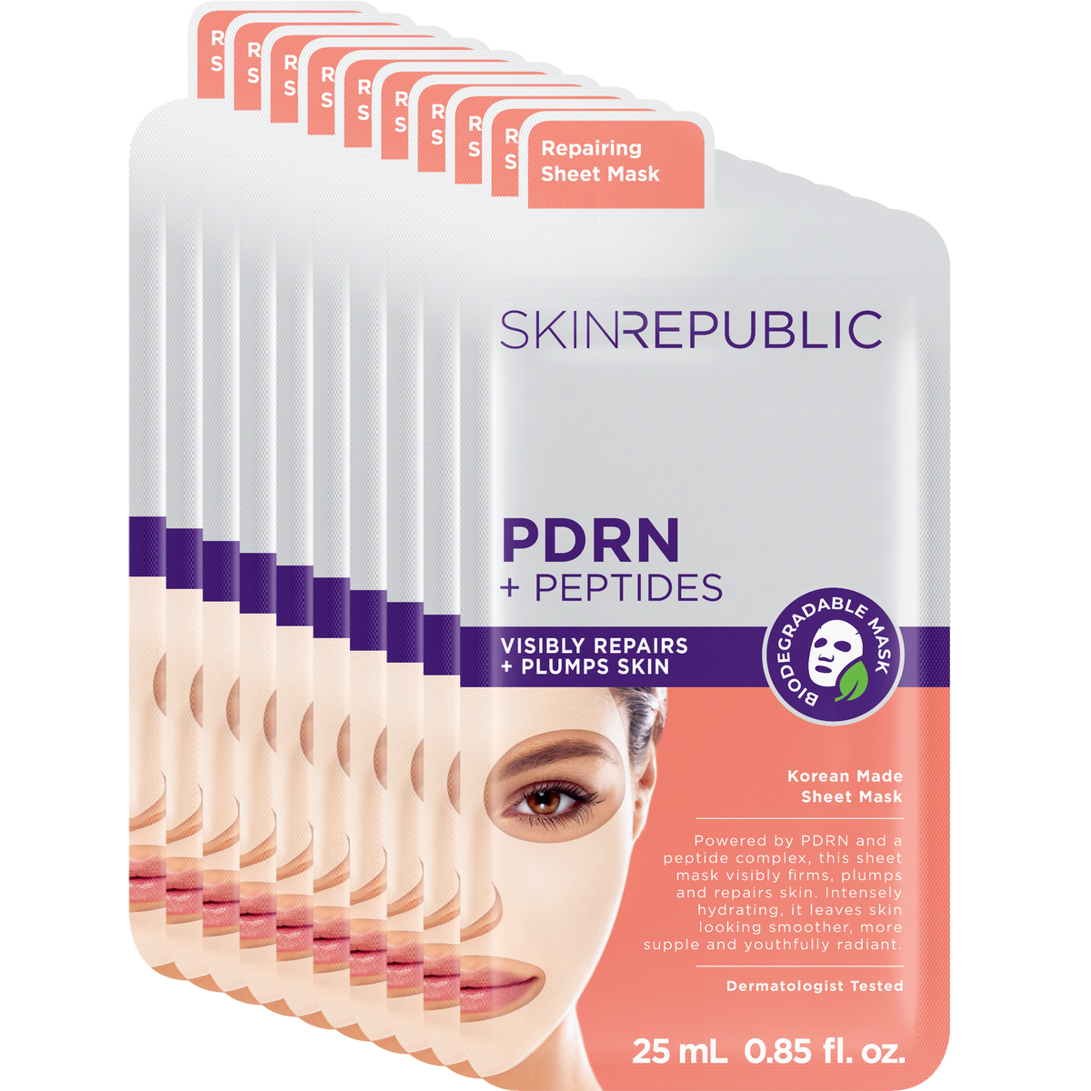 PDRN Face Mask Sheet (10 Pack includes 2 FREE Masks)