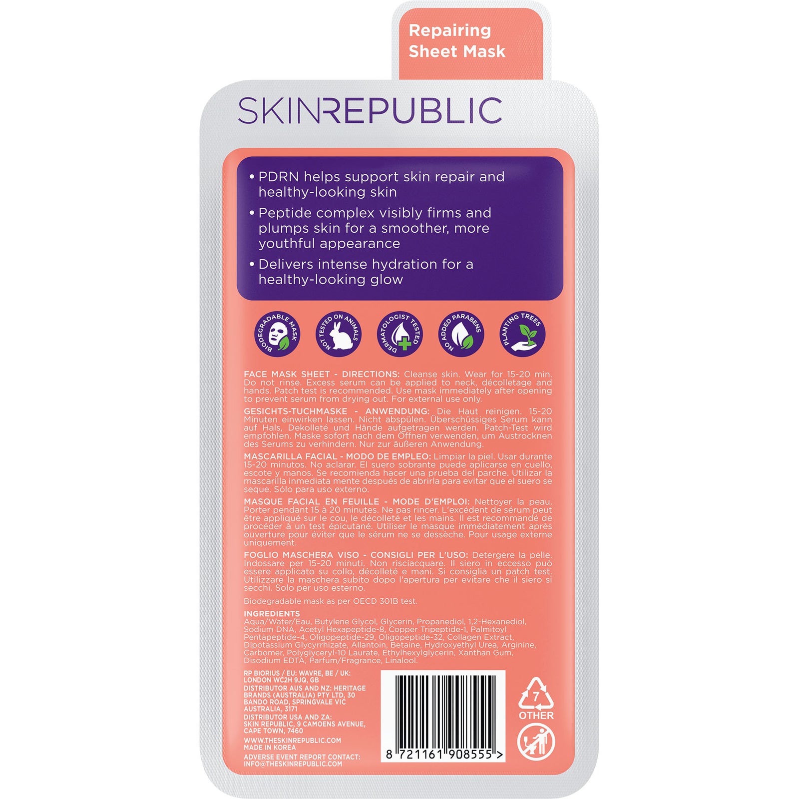 PDRN Face Mask Sheet