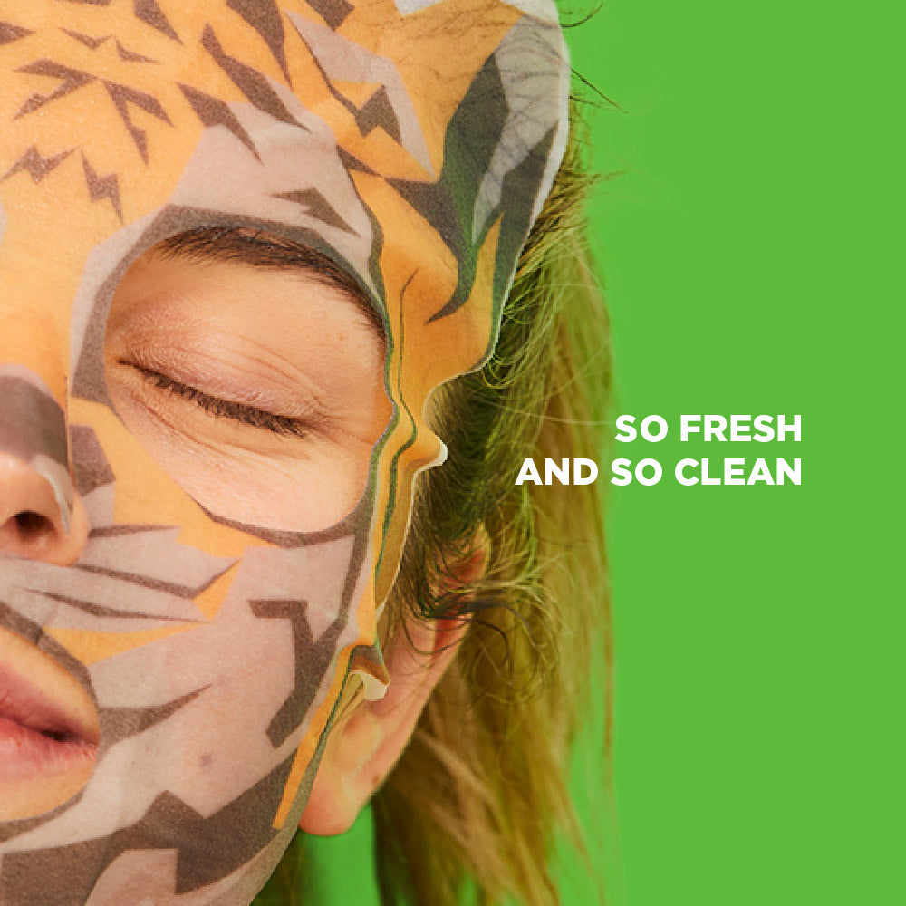 Spot Clear Tea Tree Tiger Face Mask Sheet