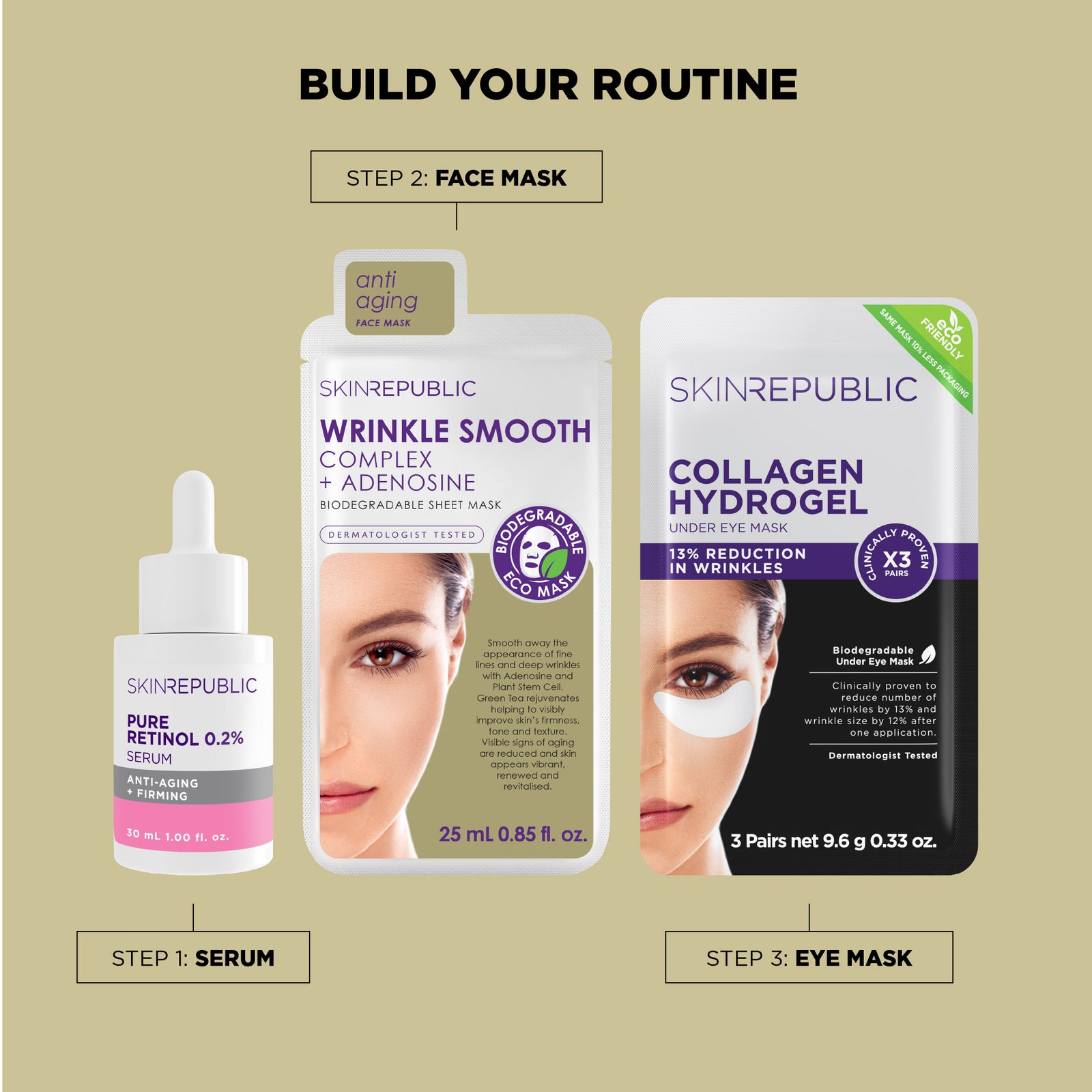 Wrinkle Smooth Complex + Adenosine Face Mask