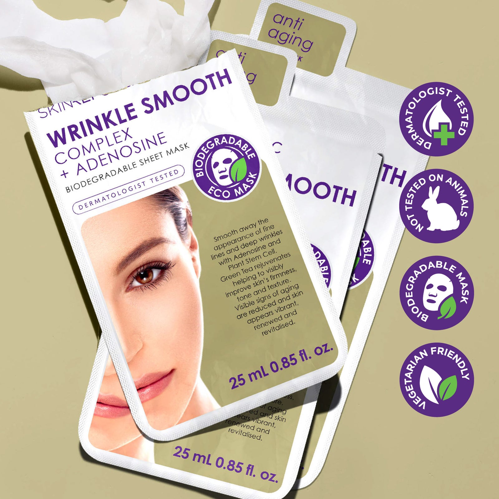 Wrinkle Smooth Complex + Adenosine Face Mask