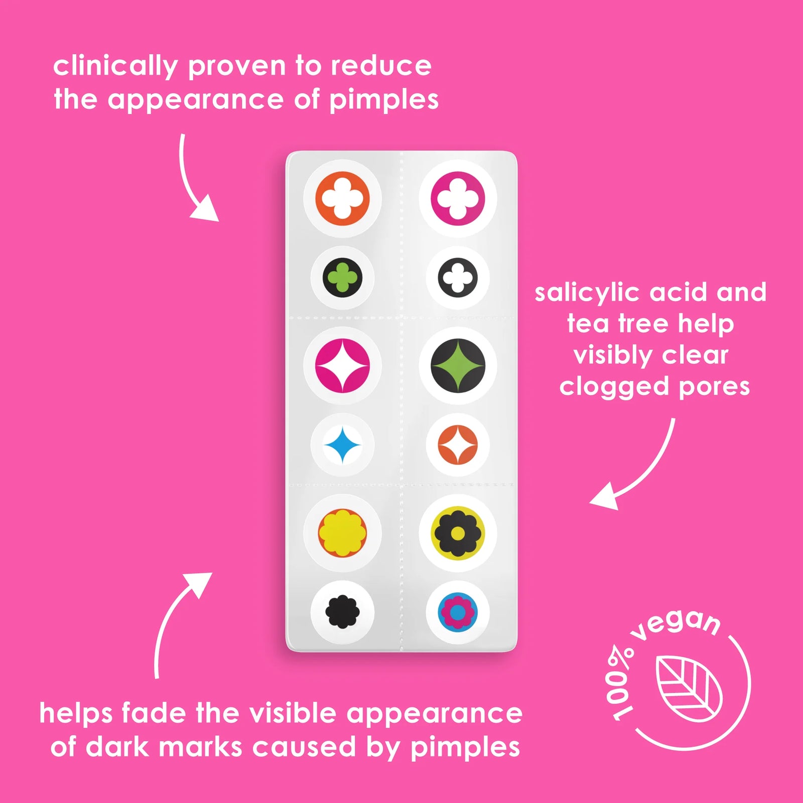 GloPotion salicylic acid pimple patches (36 patches)