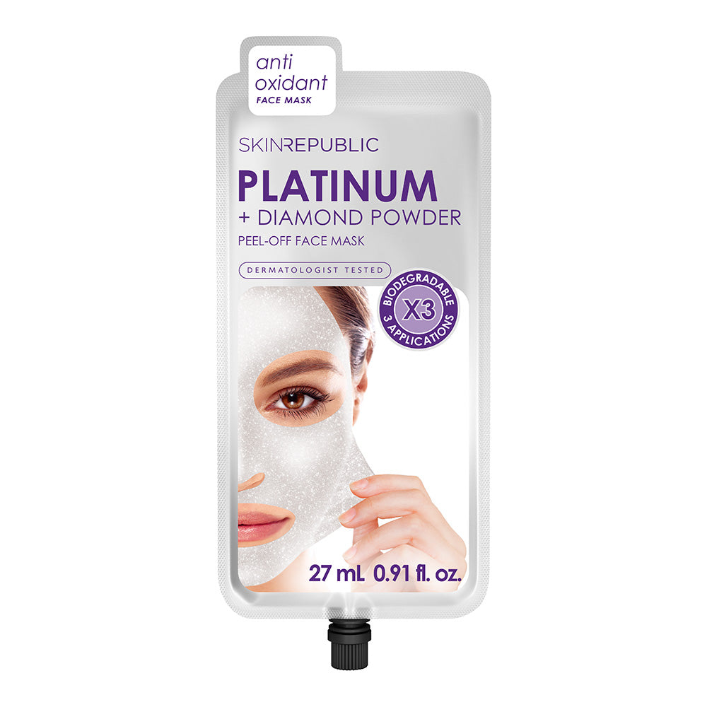 Platinum + Diamond Powder Peel-Off Face Mask (3 Applications)
