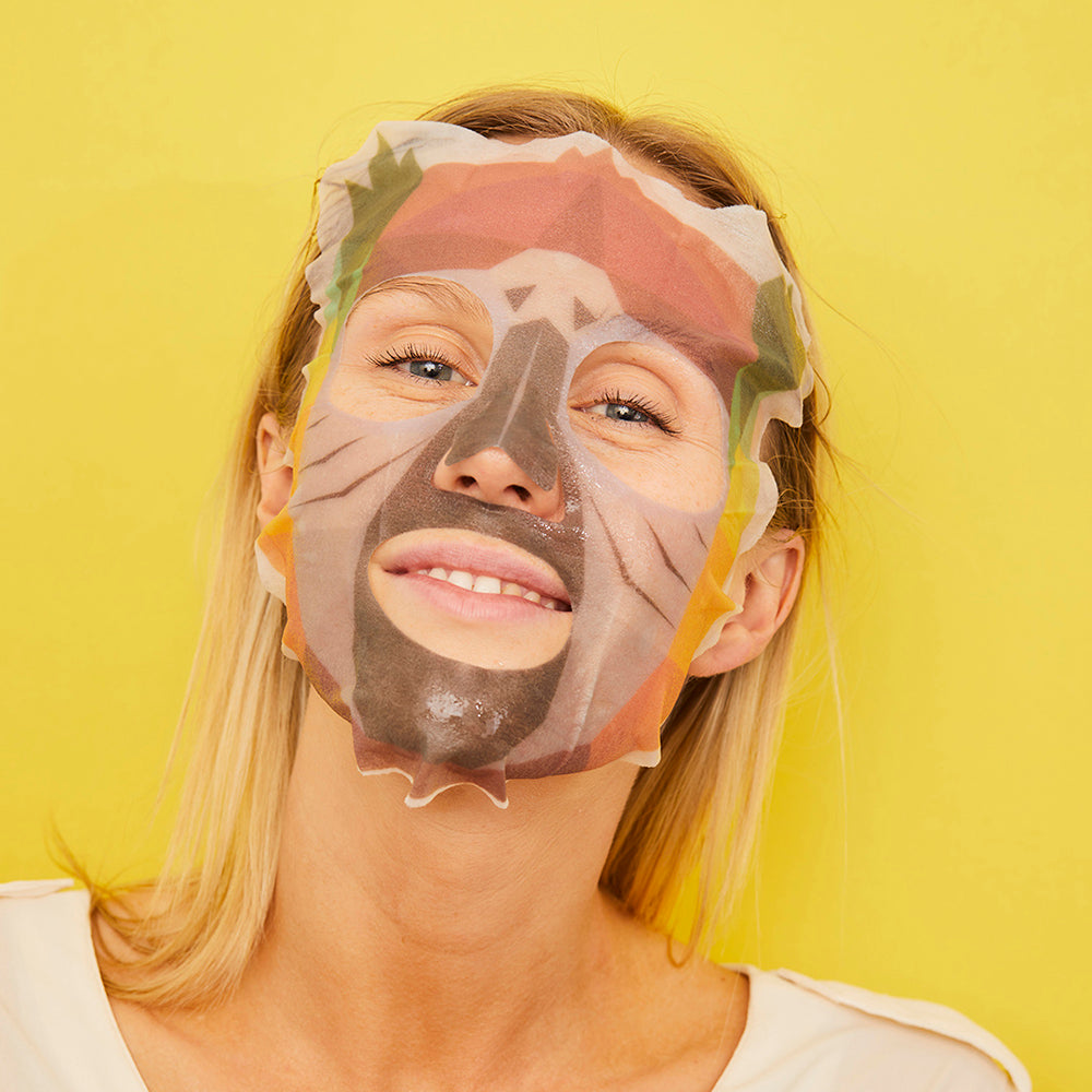Hydrate + Glow Vitamin C Parrot Face Mask Sheet