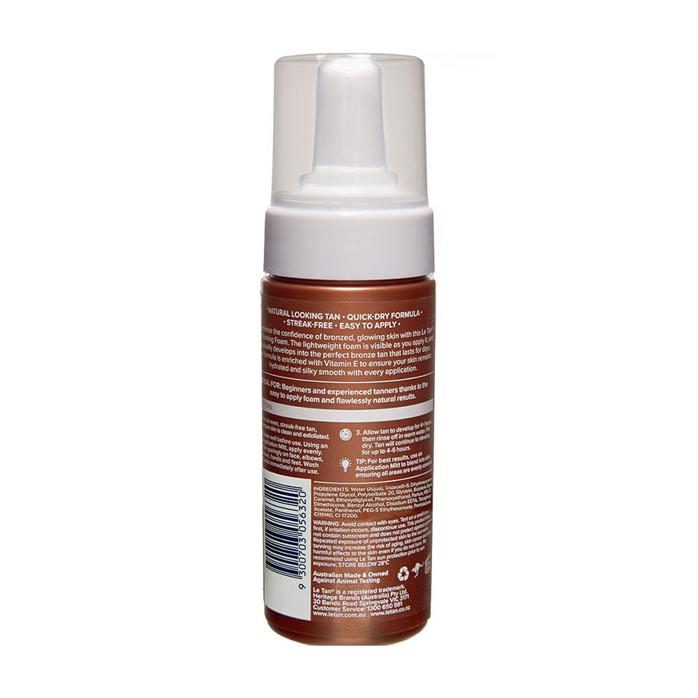 Le Tan Classic Tan Self Tanning Foam Medium/Dark 180ml